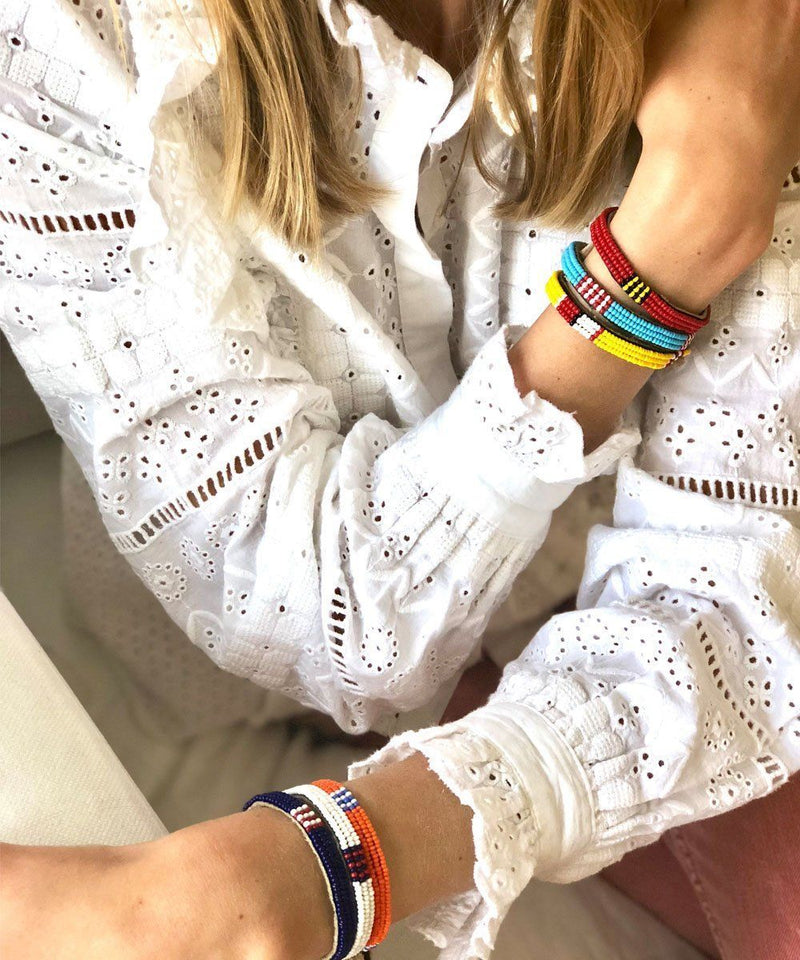 bracelet-de-perles-africaines Editions LESSisRARE Bijoux