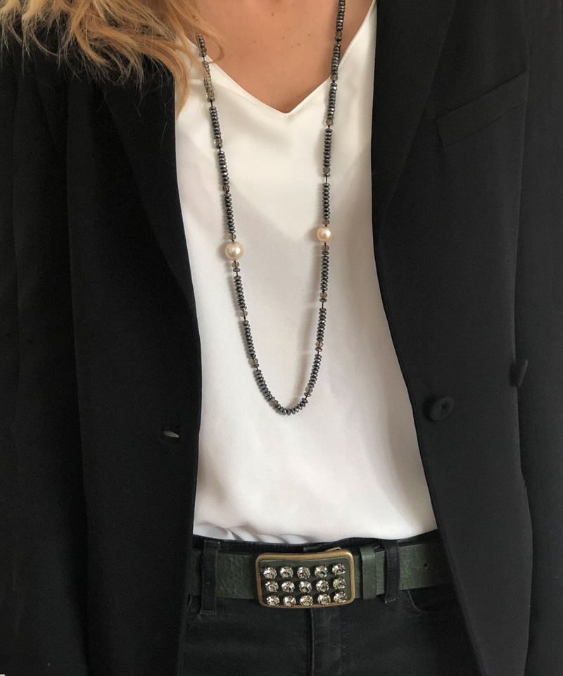 ceinture-cuir-vert-et-cristaux-swarovski-ronald-pineau