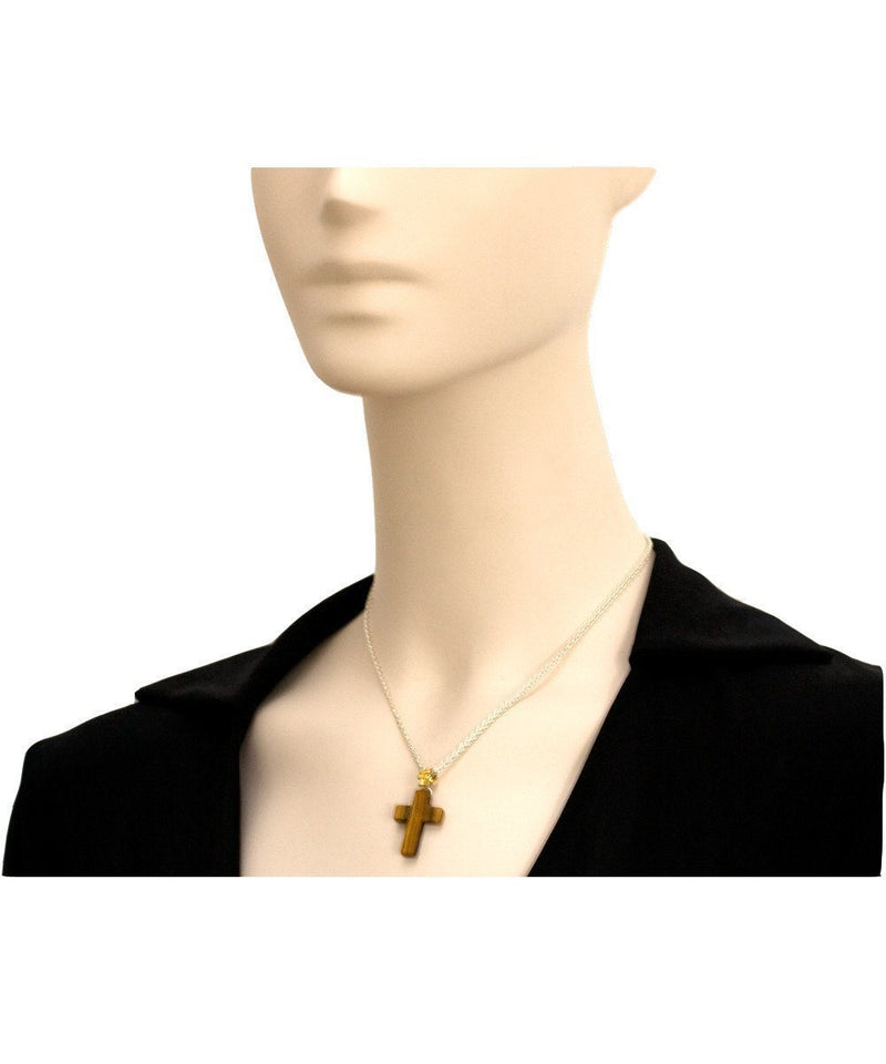 collier-croix-oeil-de-tigre