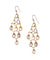 Pink quartz earrings