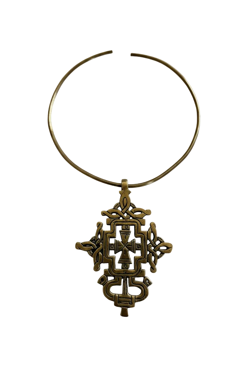 Collier torque éthnique