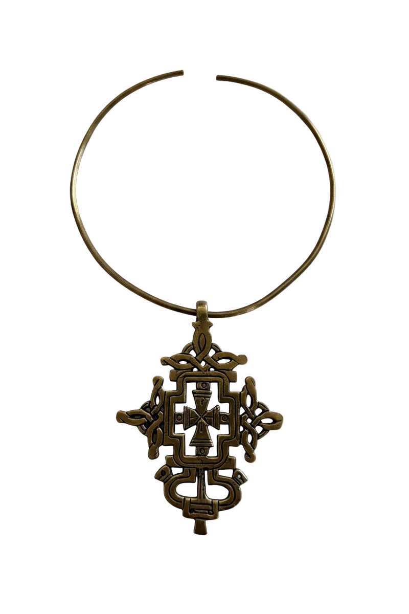 Ethnic torque necklace
