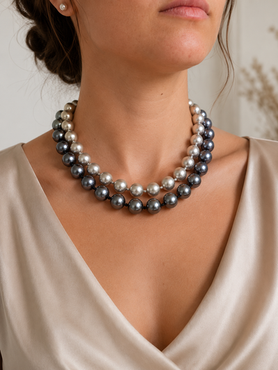 Collier Éclipse Perlée