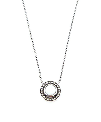 Pendentif opale, argent et marcassites- Métron