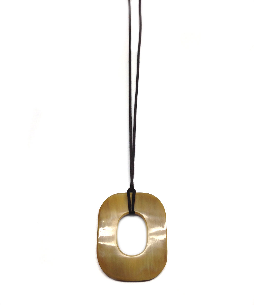 Pendentif corne Cercle - Editions LESSisRARE Bijoux