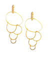 Oversized golden clip earrings - "Les Dunes" - Eloïse Fiorentino