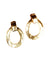 Large gold creole clip earrings - Carole Saint Germes