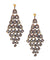 Gold flowerbed earrings Editions LESSisRARE Bijoux