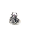 Spider ring in marcasites and silver