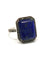 Art deco lapis lazuli ring, marcasites and silver