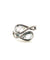 Toi & Moi ring in silver and white topaz art deco designer