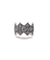 Art deco ring Crown in silver and marcasites