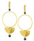 Oversized golden clip earrings - "Gold and pallor" - Eloïse Fiorentino