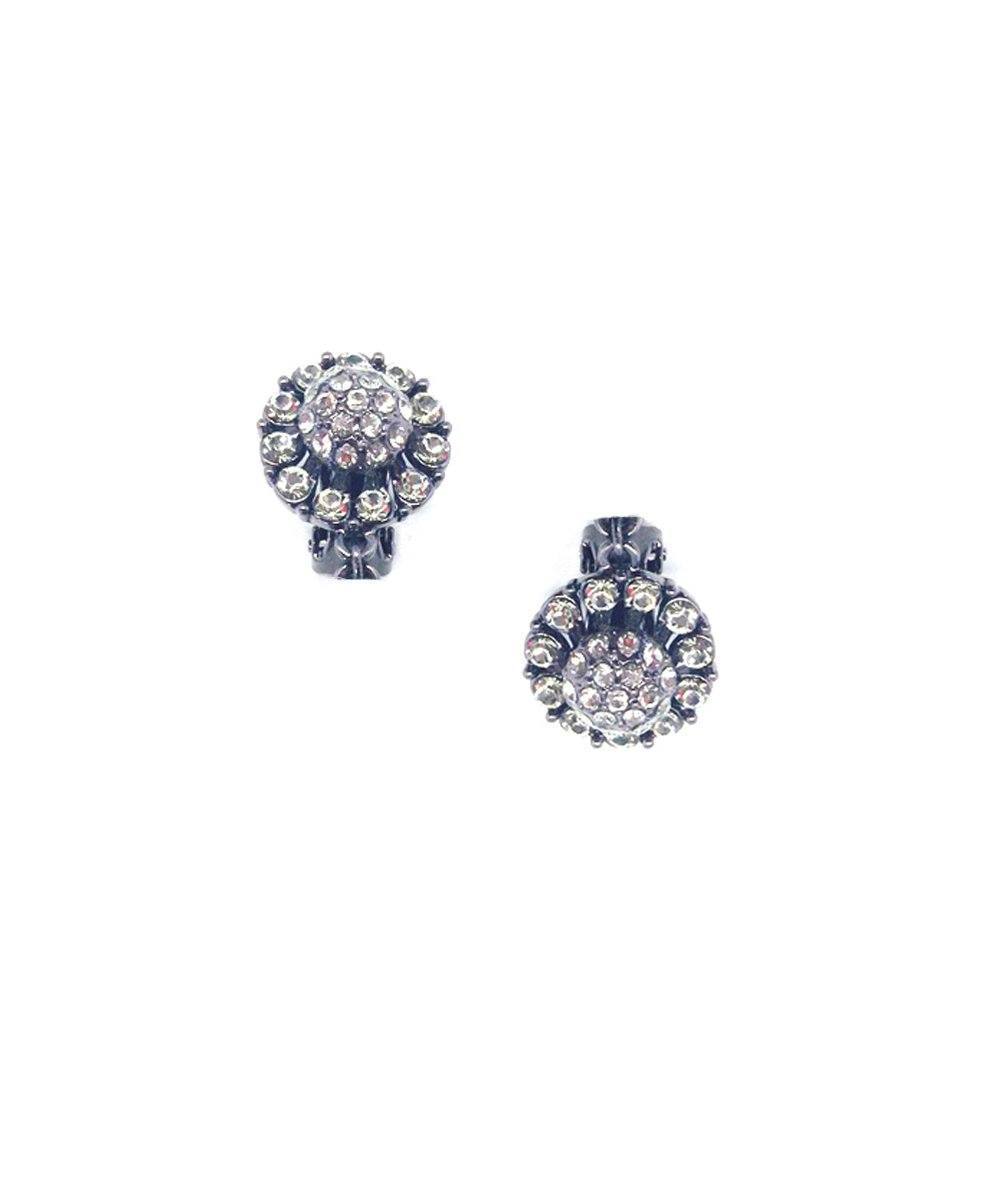 Boucles d'oreille clip strass - Editions LESSisRARE Bijoux