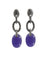 Lavender jade and marcasite earrings - Métron
