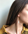 Boucles d'oreilles clip Gouttes grises - Eloïse Fiorentino