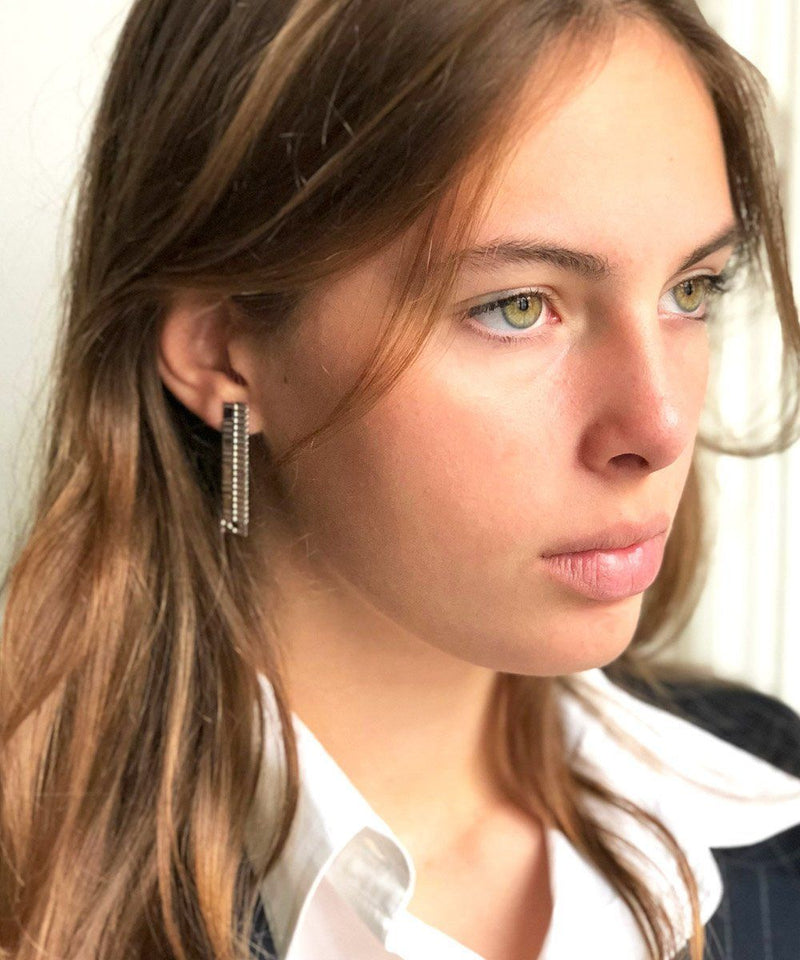 Gearing S silver designer earrings Earrings