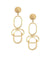 Long golden earrings WAY XL - Isabelle Michel