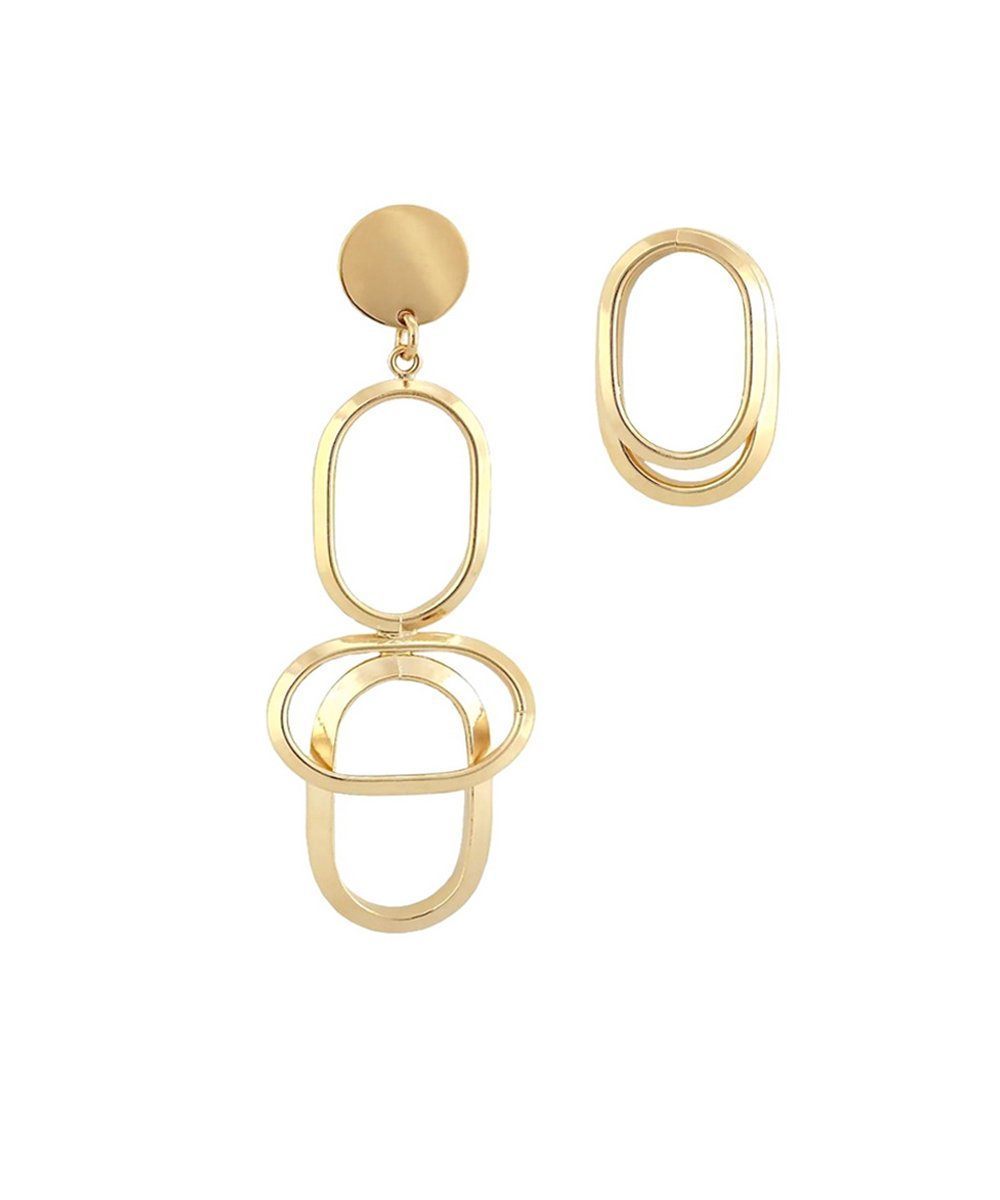 Boucles d'oreille WAY mixte dorées créateur Boucles d'oreilles