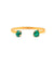 Raw Emerald Bangle Bracelet - Amy Gattas