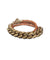 Gourmette and leather bracelet - Coralie de Seynes