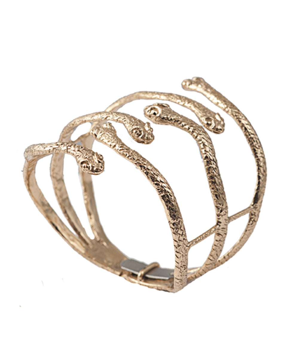 Bracelet 6 serpents en bronze - Bernard Delettrez