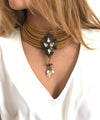 necklace torque sultane carole saint germes worn