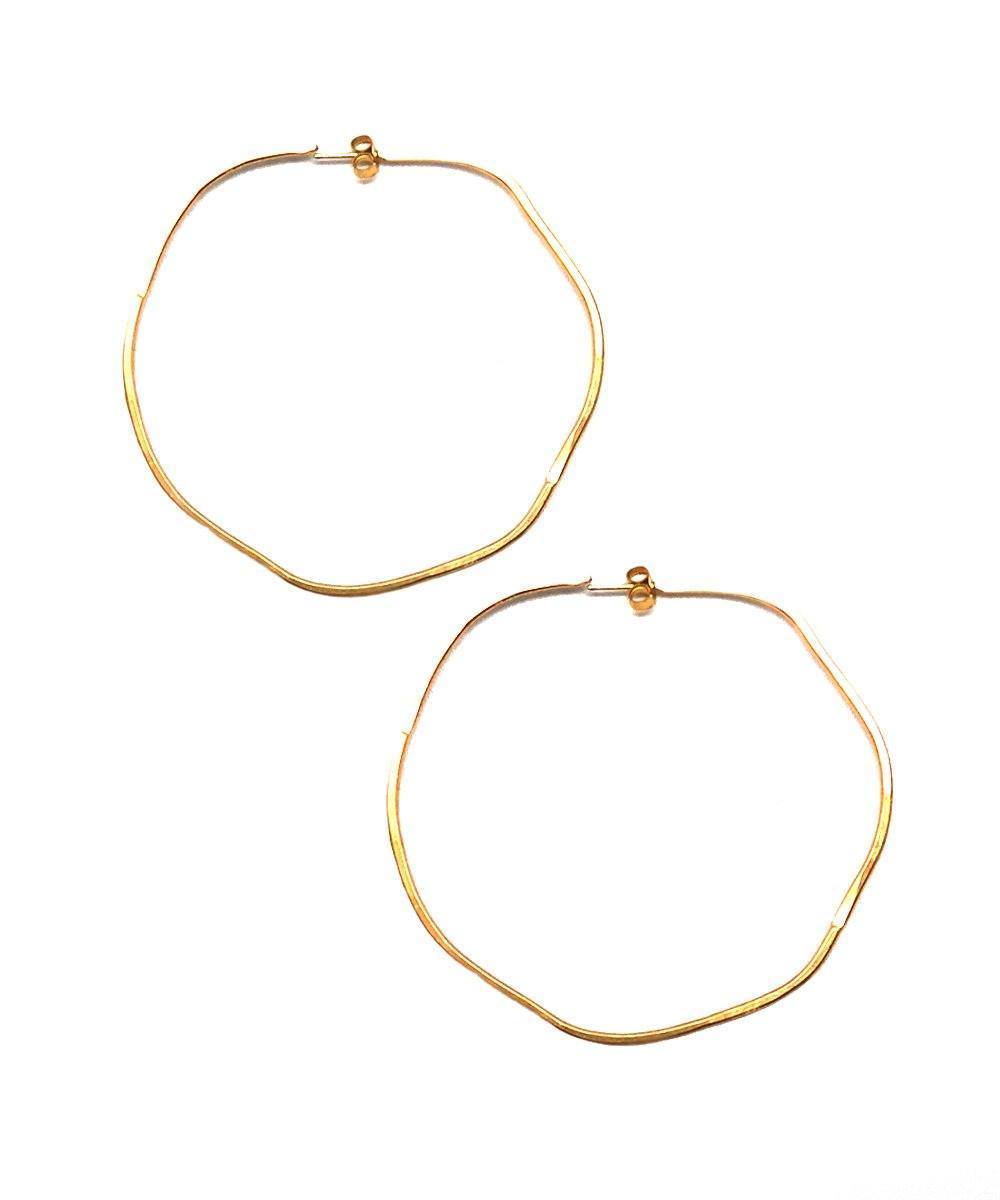 Boucles d'oreilles créoles Bois sacré - Eloïse Fiorentino