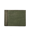 Green card holder in front shagreen