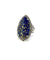Oval lapis lazuli ring, marcasites and silver