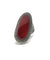 Elongated carnelian ring, silver and marcasite art deco creator