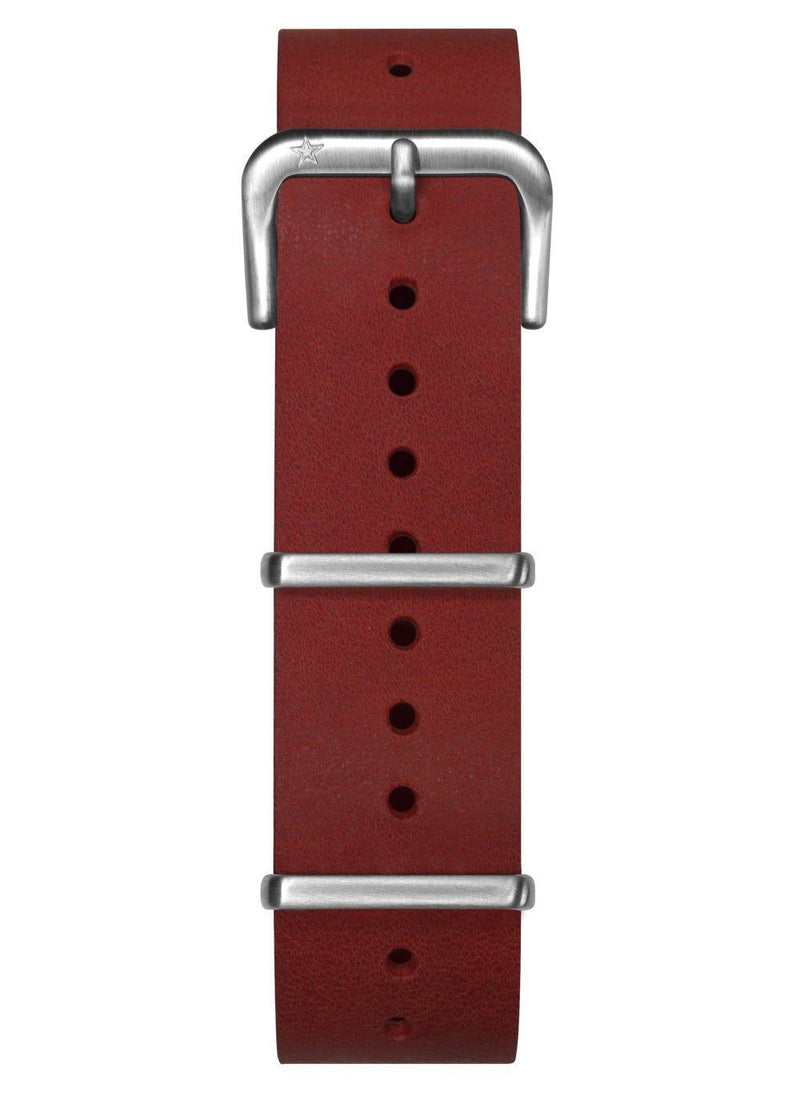 Bracelet montre type Nato cuir interchangeable 20mm - oxygen watch