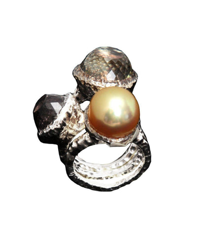 Zangara-trio-rings pearl-quartz-amethyst