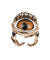Bronze Snake Eye Ring - Orange Designer Ring