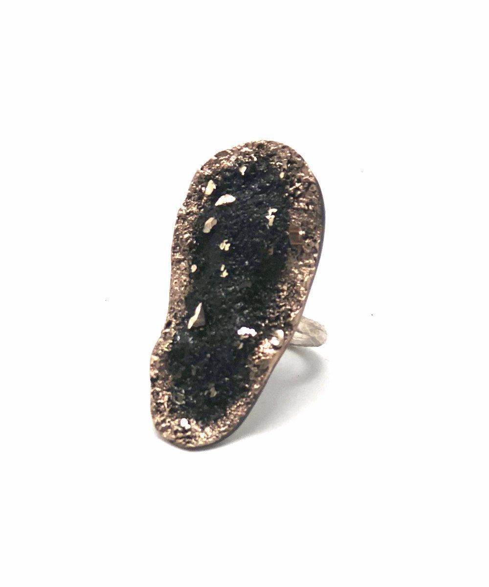 Bague en bronze noir créateur Bague