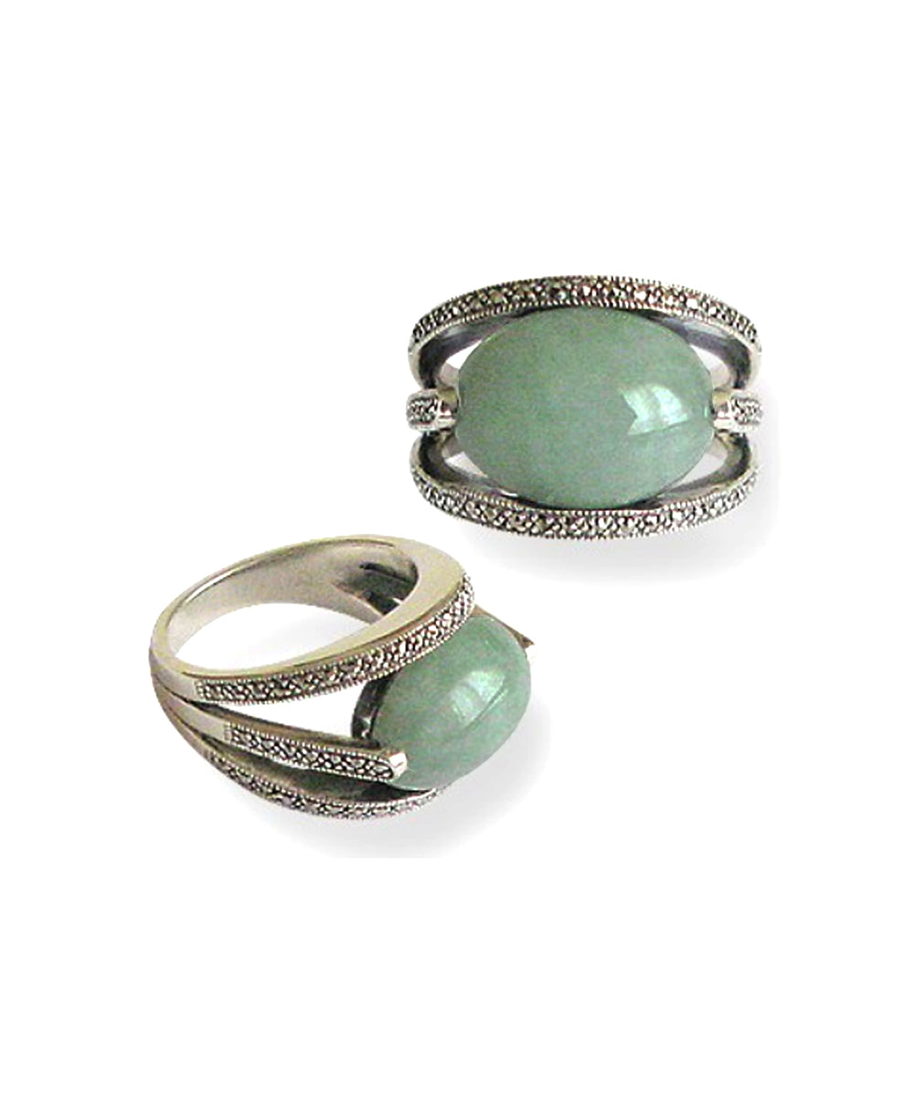 Bague jade en exclusivit chez LESSisRARE bijoux de cr ateurs