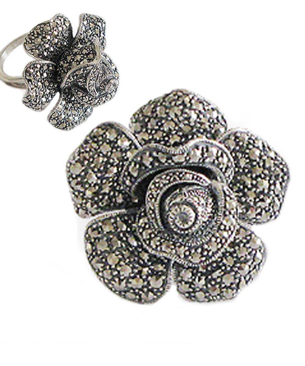 Ancienne Broche En Argent Massif Art Déco Nouveau créateur bouquet fleurs Ancienne Broche En Argent Massif Art Déco Nouveau créateur bouquet fleurs