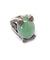 Jade art deco ring decorated with silver and marcasites