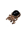 Bague pieuvre en bronze et pierre - Onyx créateur Bague
