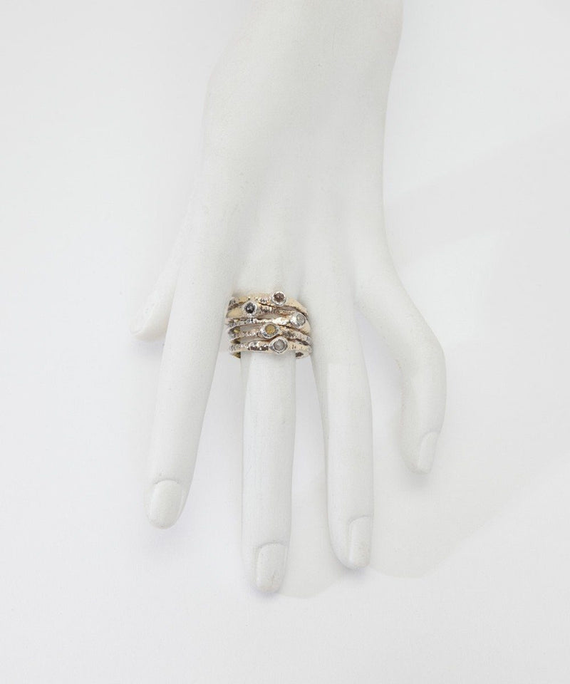 Zangara five-ring-diamond-gold-silver