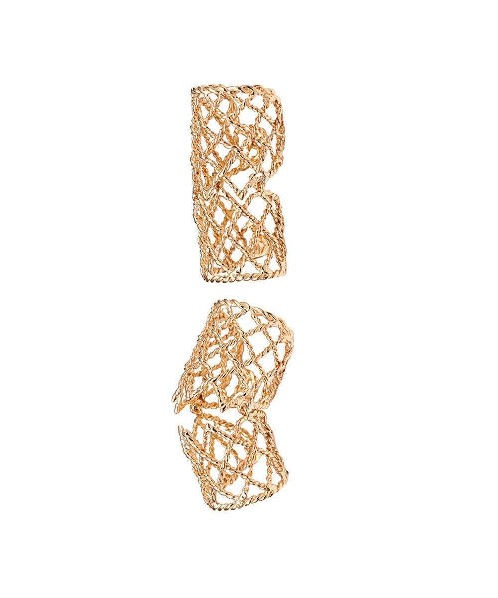 Bernard Delettrez Bague articulée maille en bronze créateur