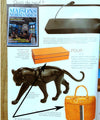 Cufflinks box in orange leather and wood designer Gift Ideas Press