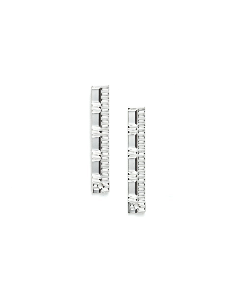Boucles d'oreille Gearing S argent créateur Boucles d'oreilles