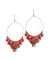 Andalusian creole earrings oranges - Editions LESSisRARE Bijoux