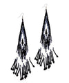 Black Indian earrings Editions LESSisRARE Bijoux