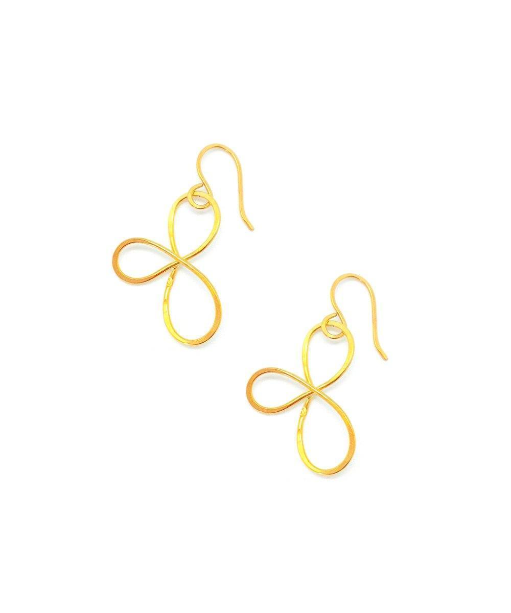 Boucles d'oreilles dormeuses dorées - "Les Rêves" eloïse fiorentino