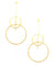 Duo earrings with golden hoops - "Constellations" eloise fiorentino