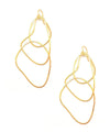 Boucles d'oreilles Trio d'anneaux dorés - "Mirages" eloïse fiorentino
