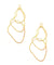 Trio of golden rings earrings - “Mirages” eloïse fiorentino
