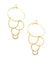 Oversize golden earrings - "Les Dunes" eloïse fiorentino